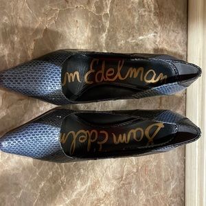 Sam Edelman blue and black heels. Only used once
